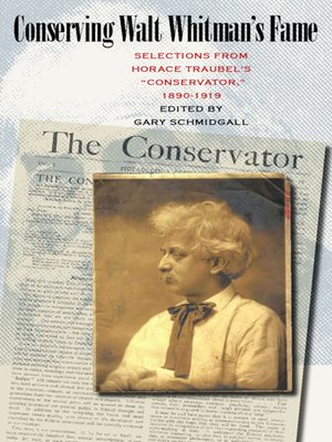 cover image of Conserving Walt Whitman's Fame